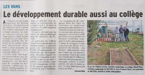 Article du Dauphiné du 9/03/2018